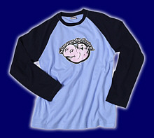 Langarm-T-Shirt Säue vor die Perlen